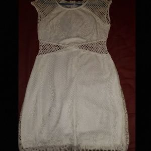 Charlotte Ruse, L, white lace dress